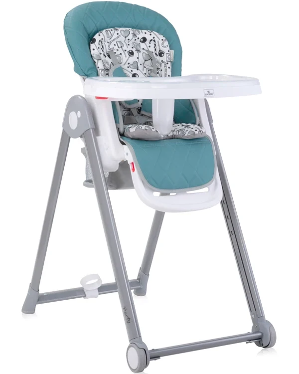 Детский стульчик для кормления Lorelli Party Arctic Blue Leather